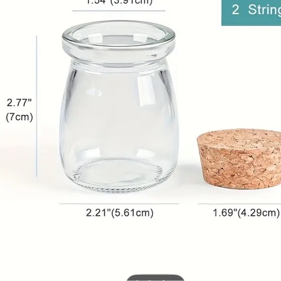 3.5oz 100% Soy Candle in a CUTE GLASS JAR. Cotton wick included. - Picture 2 of 4